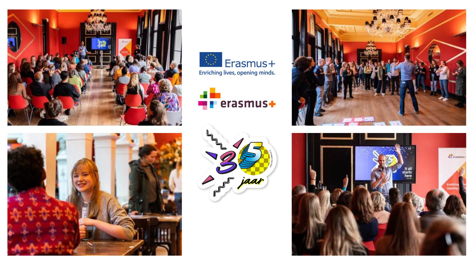 Impressie van het 100 jarig bestaan van Erasmus+